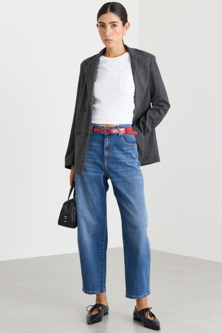 Jean barrel - BLEU CLAIR - Intrend