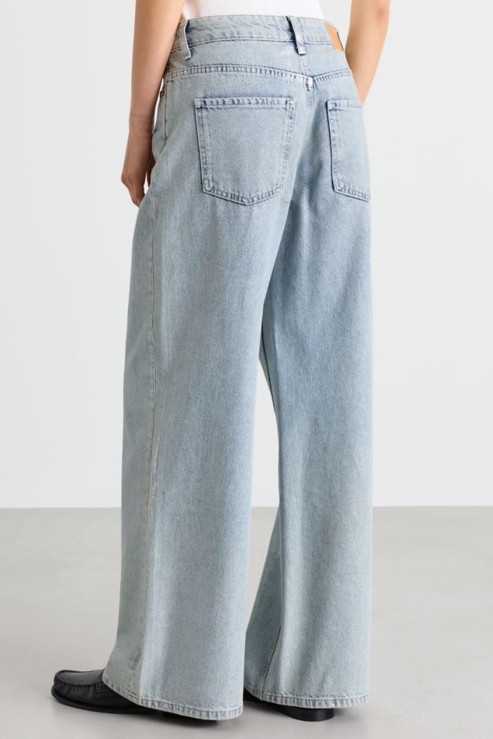 Wide-Leg Jeans - LIGHT BLUE - Intrend - 4
