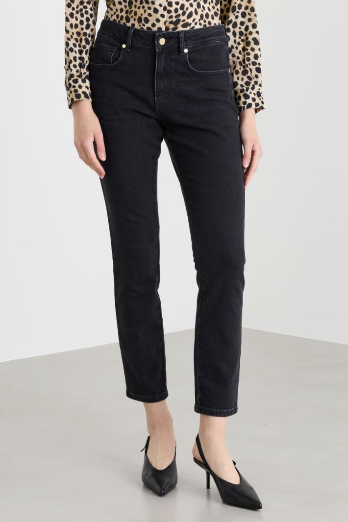 Skinny-Jeans - SCHWARZ - Intrend - 2