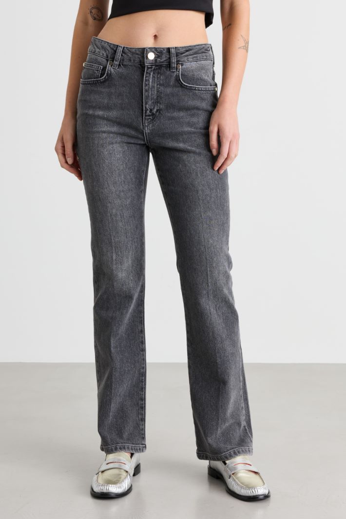 Jean bootcut - GRIS - Intrend - 4