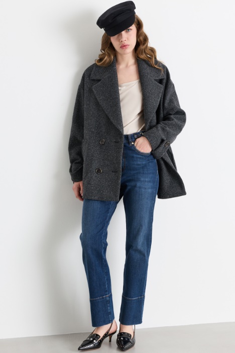Chain-detail jeans - Intrend