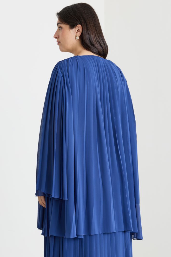 Casacca in georgette plissé - BLU - Intrend - 4