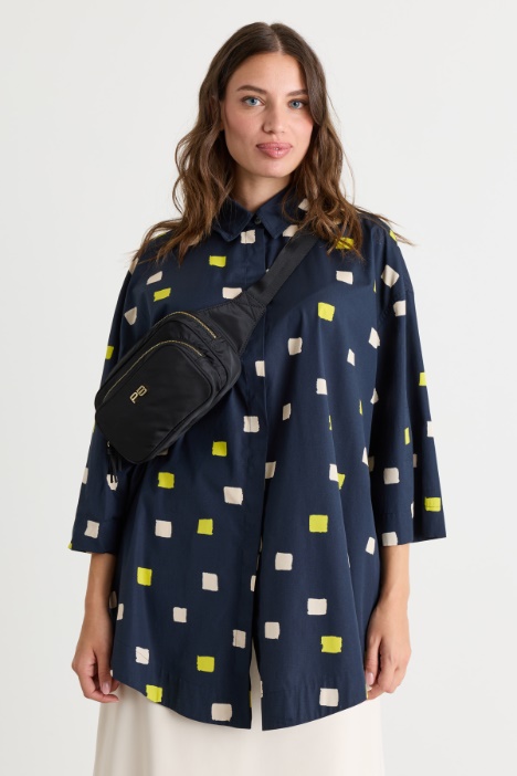 Printed poplin blouse - Intrend