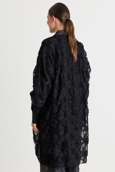 Casacca in tulle ricamato