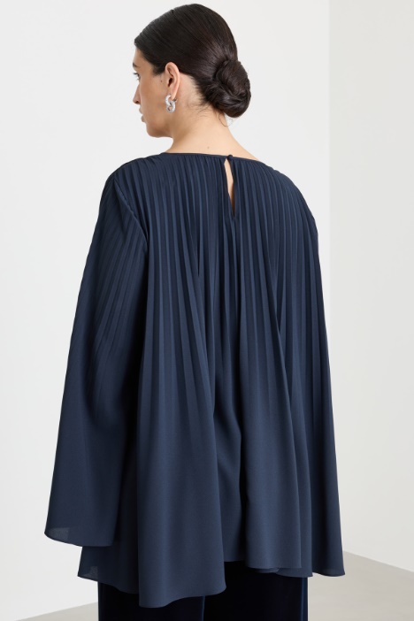 Casacca in crepe plissé
