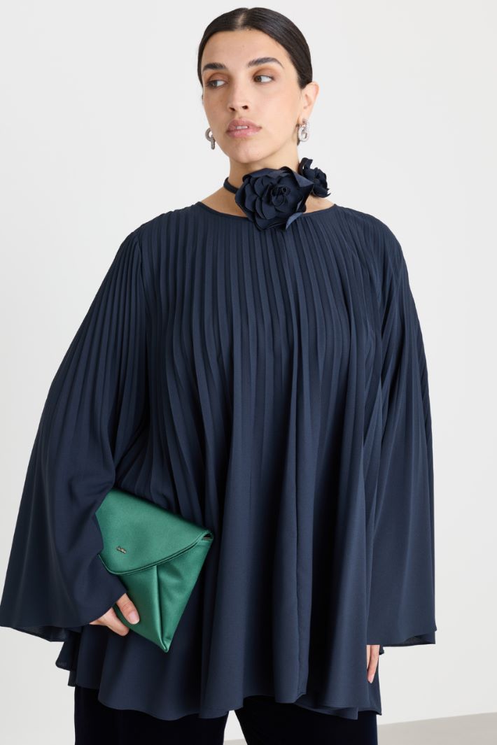 Casacca in crepe plissé - BLU - Intrend - 2