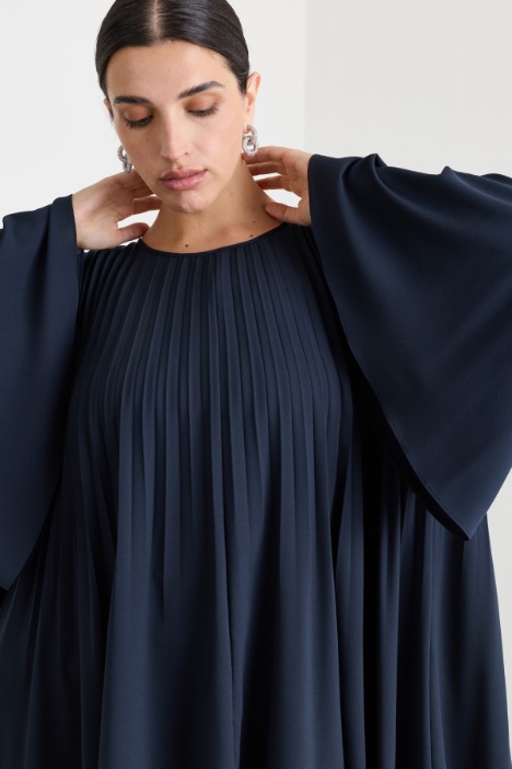 Casacca in crepe plissé