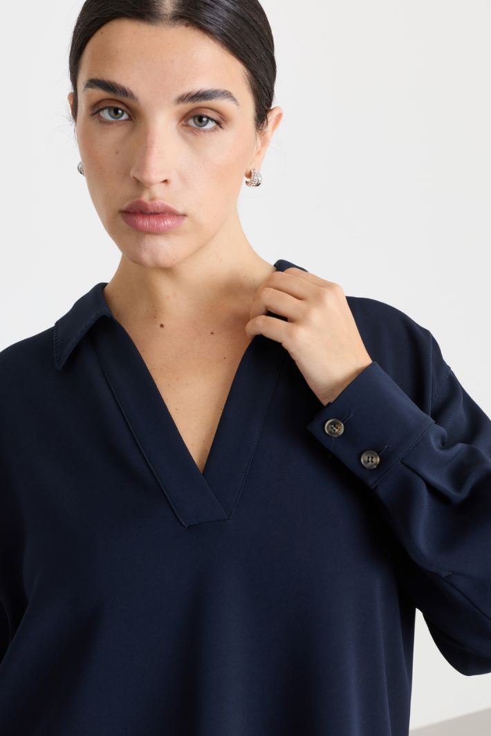 Casacca in cady - BLU - Intrend - 3