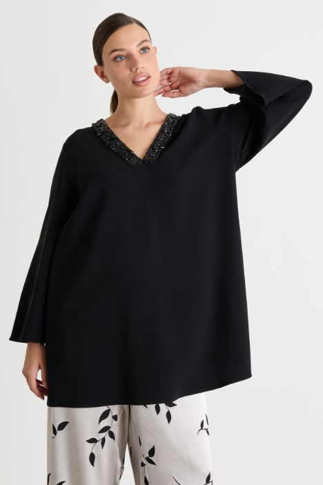 Cady Blouse with Rhinestones - Intrend