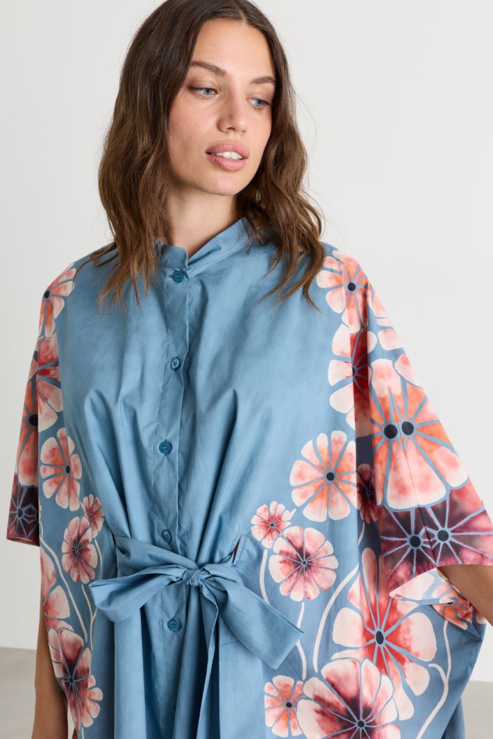 Belted Tunic - LIGHT BLUE PINK - Intrend - 3