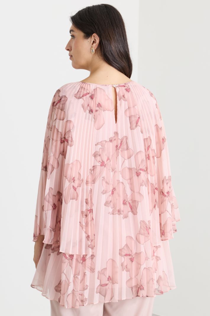 Casacca in georgette plissé - ROSA - Intrend - 4