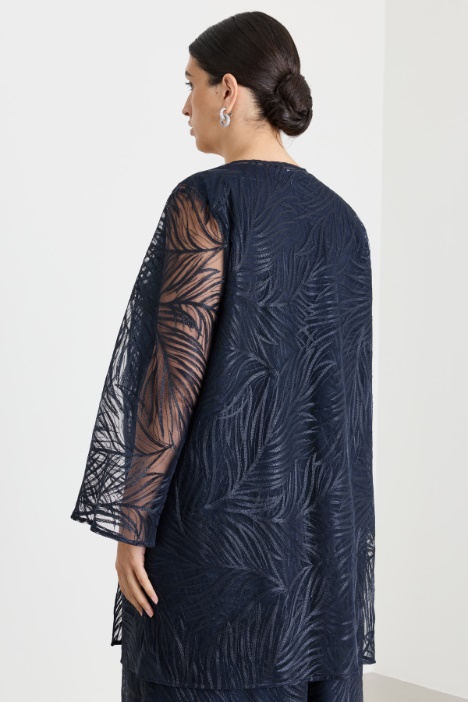 Casacca in tulle con ricamo