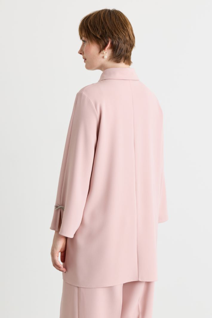Casacca in cady con strass - ROSA - Intrend - 4