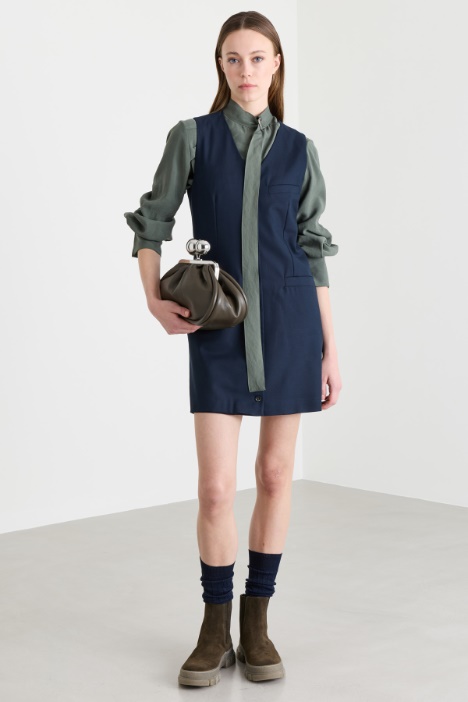 Button-through sleeveless dress - Intrend