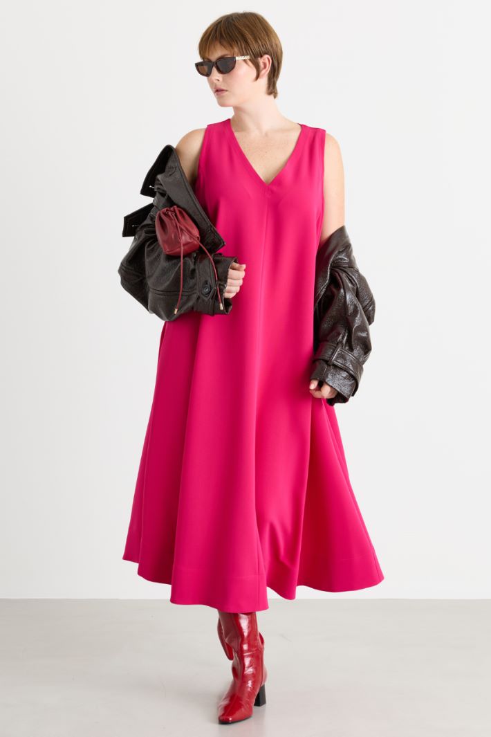 A-line cady dress - PINK - Intrend