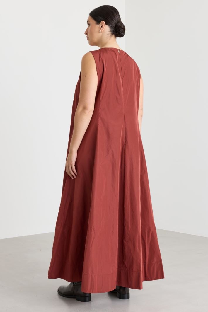 Taffeta dress - RED - Intrend - 4