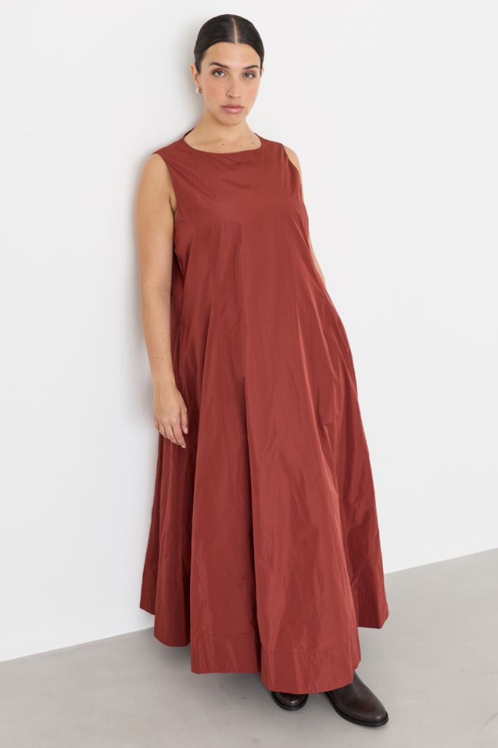 Taffeta dress - RED - Intrend - 2