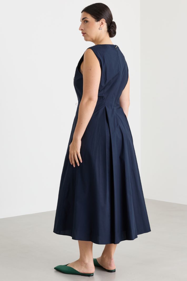 Poplin dress - BLUE - Intrend - 4