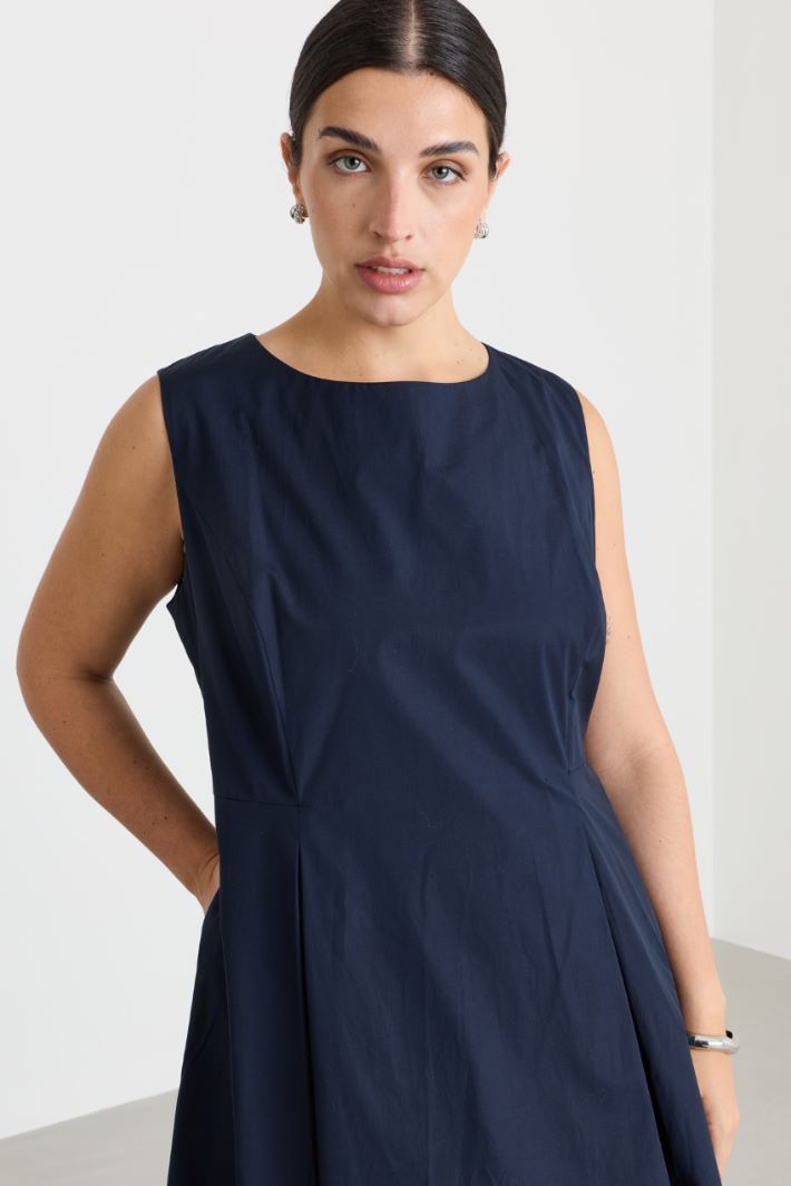 Poplin dress - BLUE - Intrend - 3