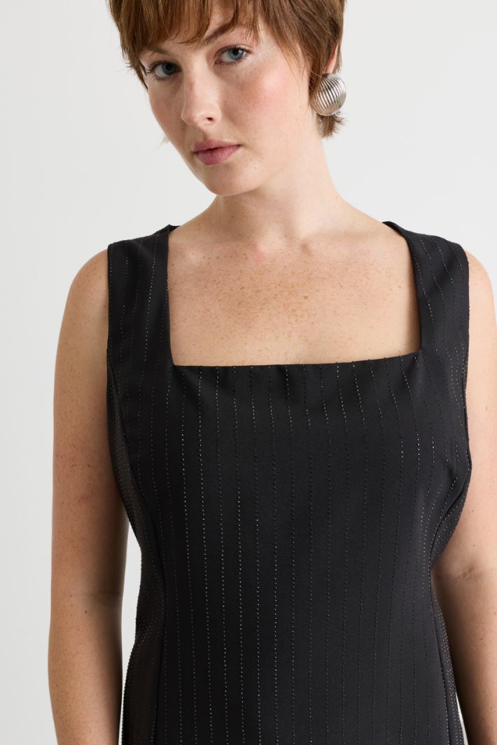 Levantine dress with rhinestones - BLACK - Intrend - 3