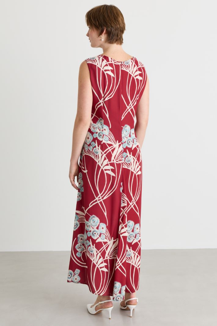 Bedrucktes Cady-Kleid - ROT - Intrend - 4