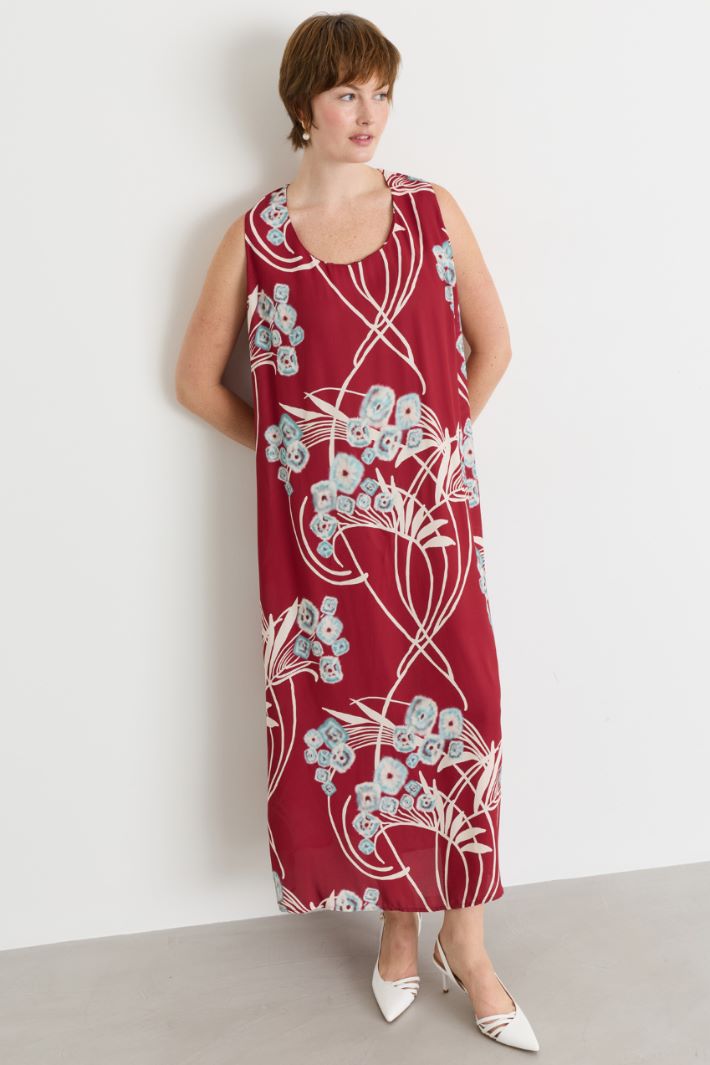 Bedrucktes Cady-Kleid - ROT - Intrend - 2