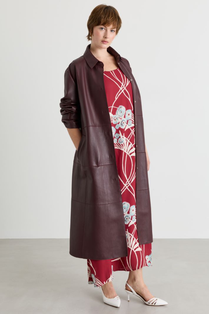 Bedrucktes Cady-Kleid - ROT - Intrend