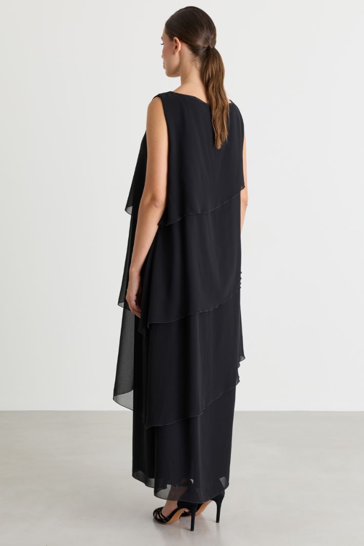 Georgette dress - BLACK - Intrend - 4
