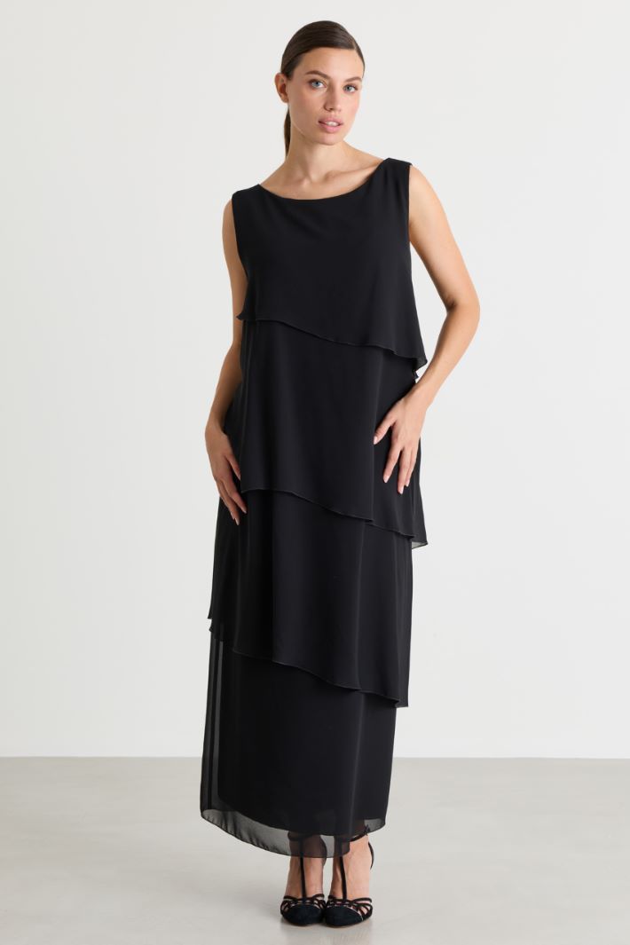 Georgette dress - BLACK - Intrend - 2