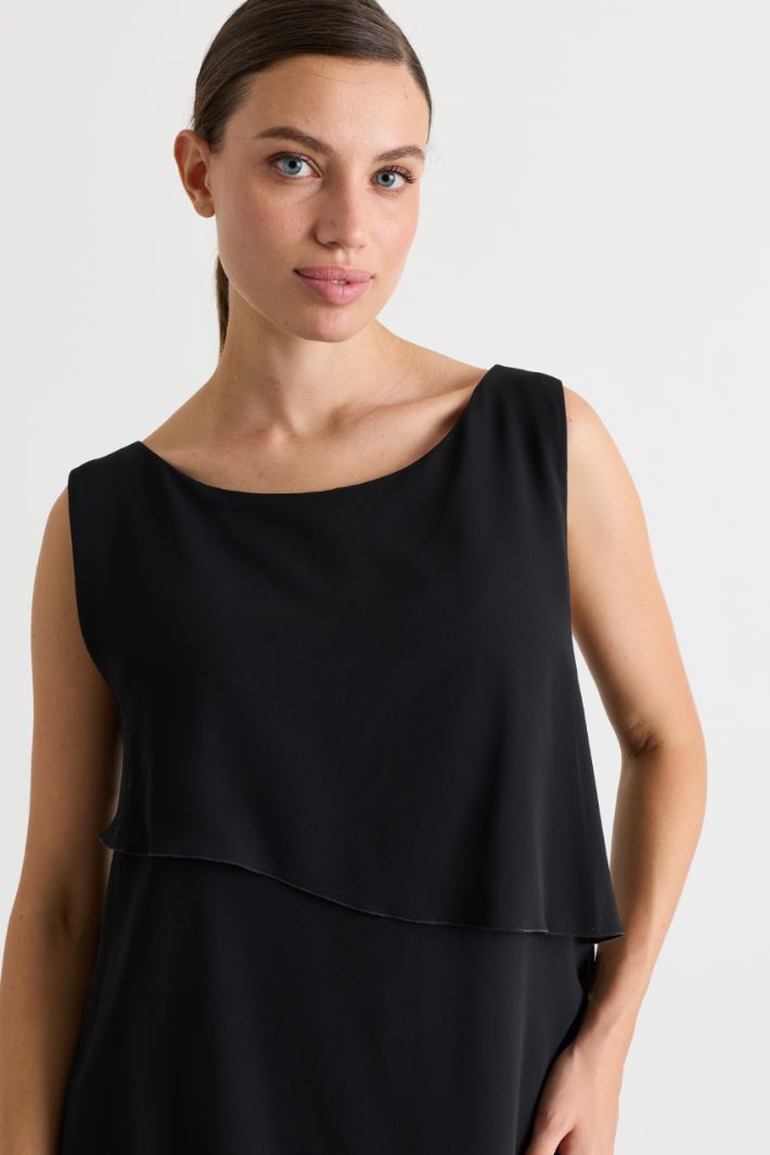 Georgette dress - BLACK - Intrend - 3