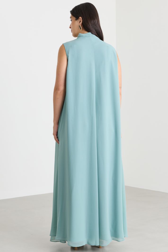 Chiffon dress - GREEN - Intrend - 4