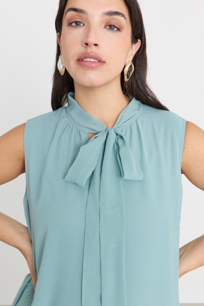 Chiffon dress - GREEN - Intrend - 3