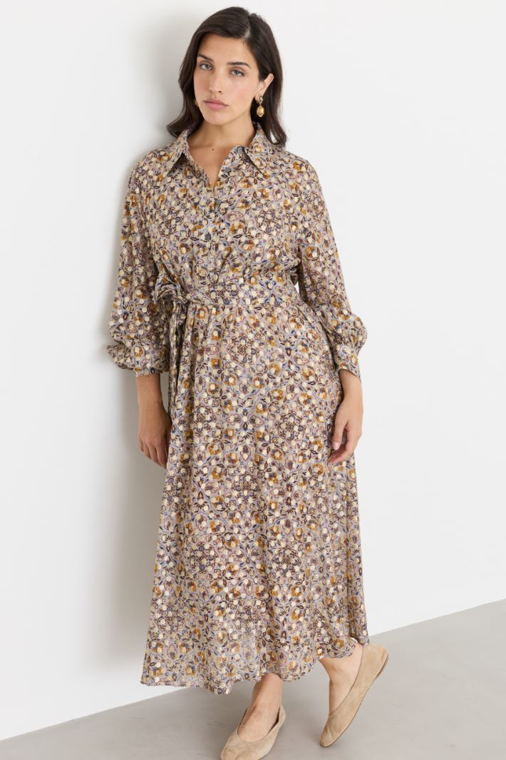 Fil coupé dress - PINK - Intrend - 2