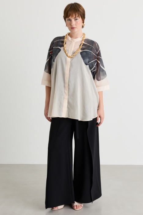 Blusa de voile con top - Intrend