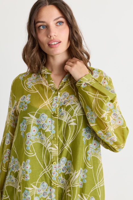 Casacca in voile stampato