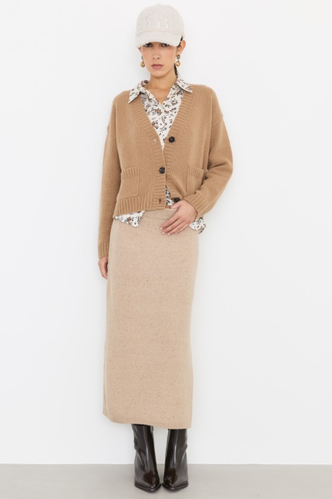 Fitted knitted skirt - Intrend