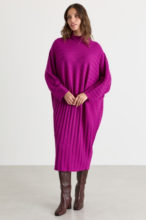 Abito in maglia di pura lana