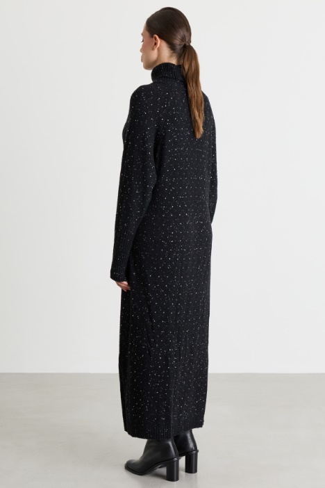 Abito in maglia con strass