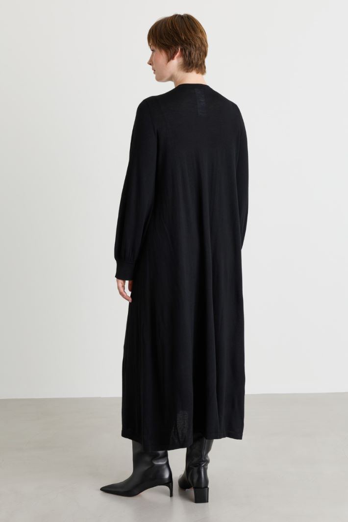 Lightweight knit dress - BLACK - Intrend - 4
