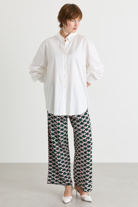 Jacquard knit trousers - Intrend