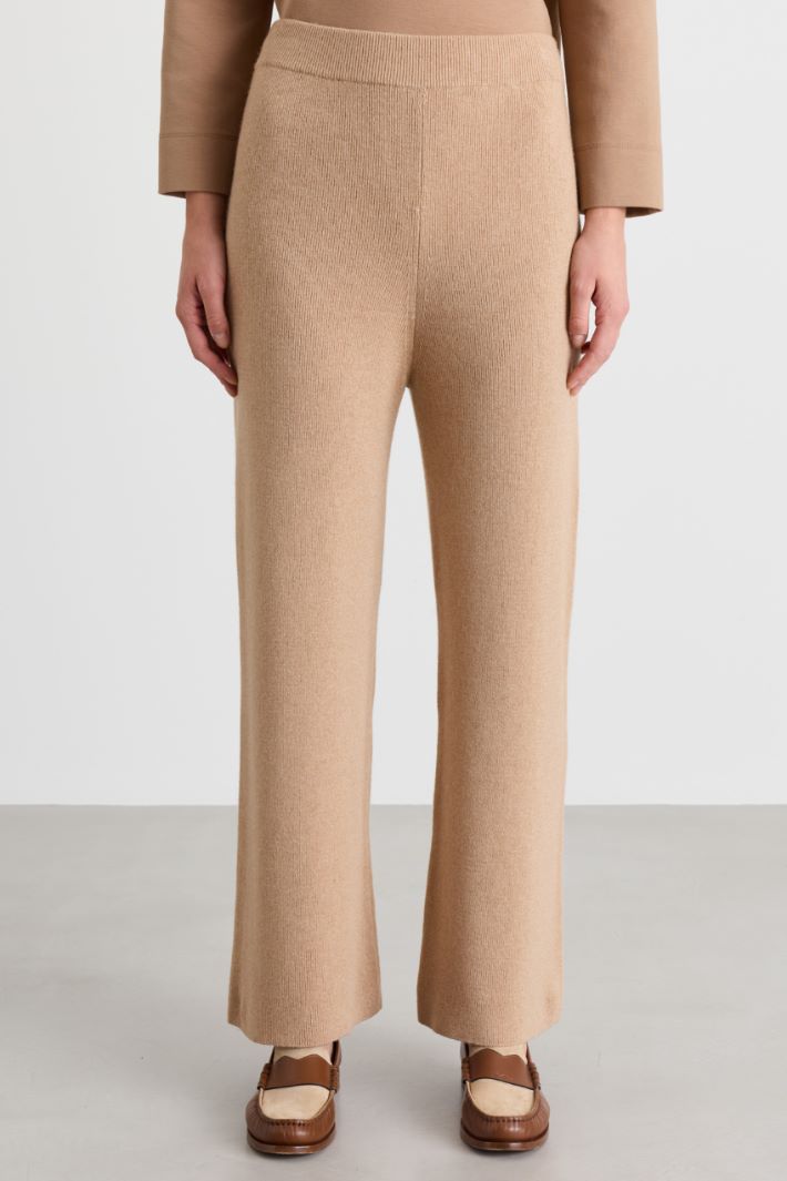Knit trousers - CAMEL - Intrend - 2