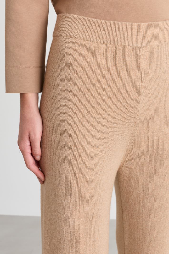 Knit trousers - CAMEL - Intrend - 3