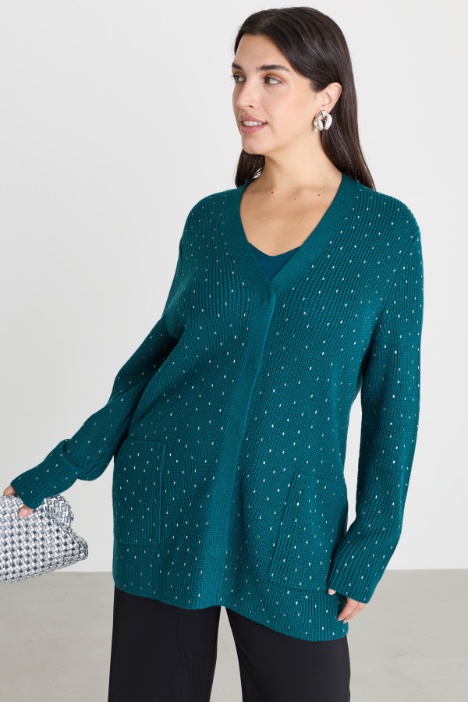 Rhinestone cardigan - Intrend