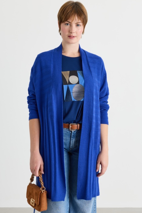 Cardigan with side slits - Intrend