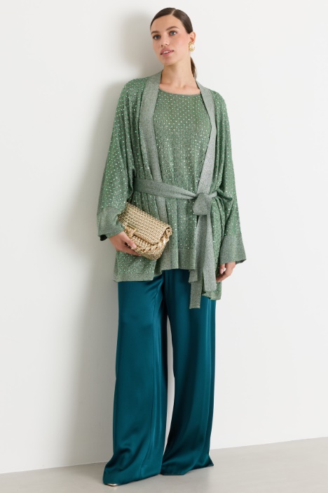 Cardigan con strass - Intrend