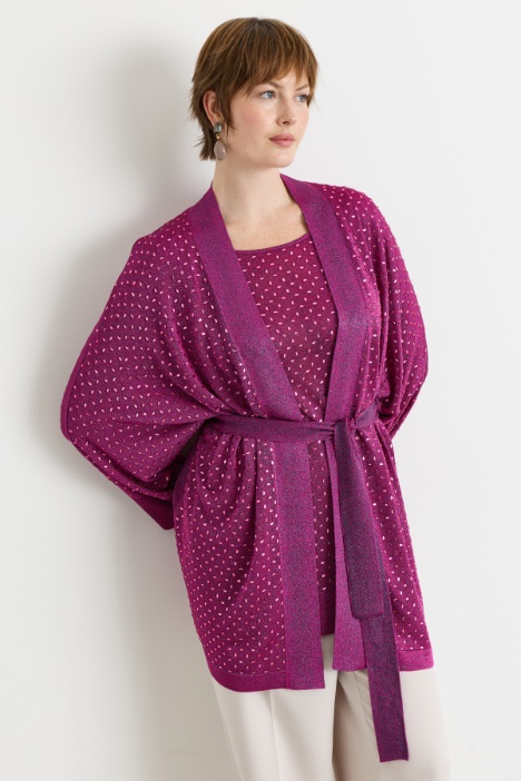 Rhinestone-embellished cardigan - Intrend