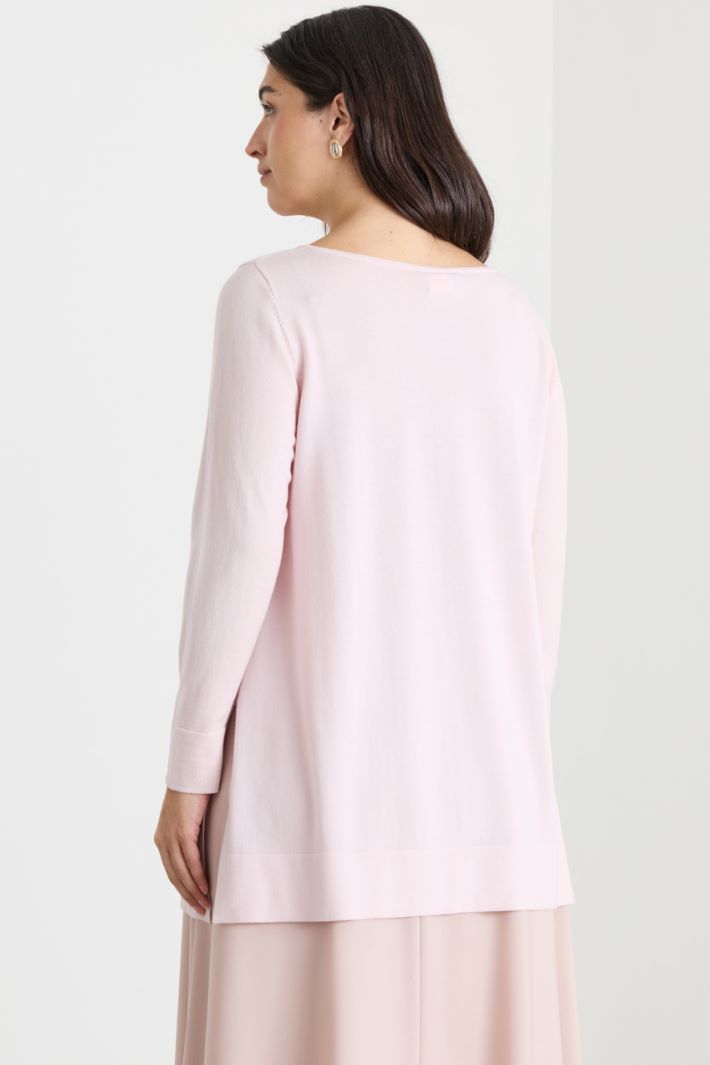 Maglia con spacchi - ROSA - Intrend - 4