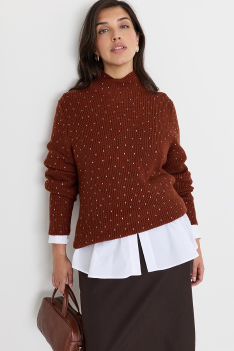 Rhinestone jumper - Intrend