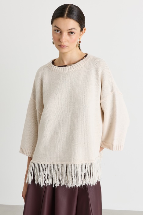Fringed jumper - Intrend