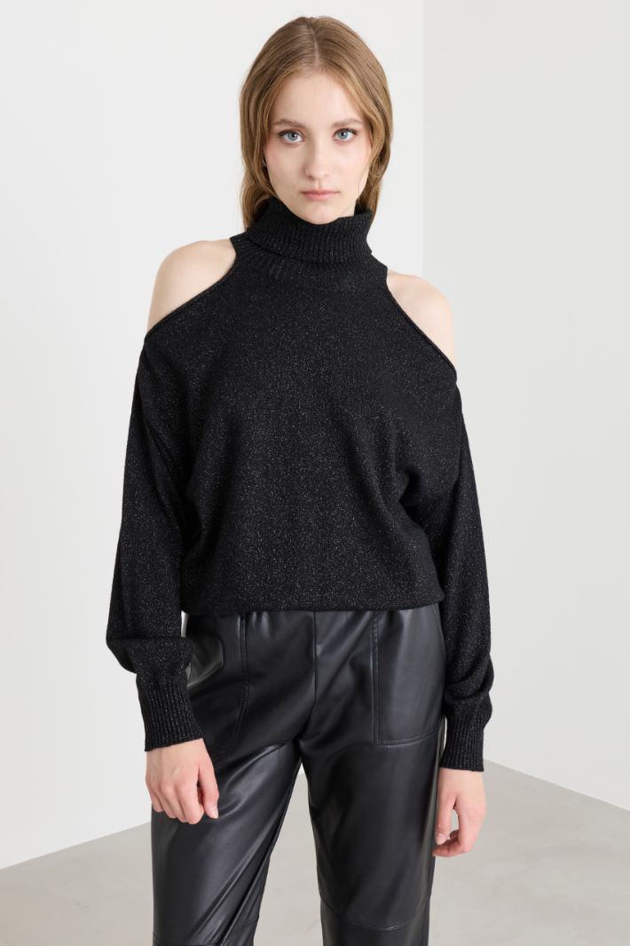 Pullover mit Cut-outs - SCHWARZ - Intrend - 2